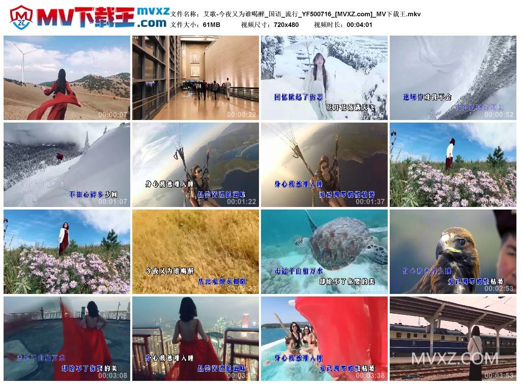 艾歌-今夜又为谁喝醉_国语_流行_YF500716